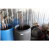 Image 1 : ** Black Rain Barrel with Contents - Bars