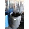 Image 2 : ** Black Rain Barrel with Contents - Bars
