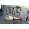 Image 1 : ** (2) Wooden Chairs with Padded Seats