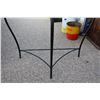 Image 3 : ** Half Moon Table with Glass Insert - 32" Tall