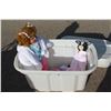 Image 1 : ** (2) Dolls with Tote and Lid