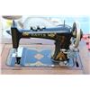 Image 3 : ** Davis Sewing Machine - Threaded, Untested; Cabinet - 23" x 17" x 29" Tall