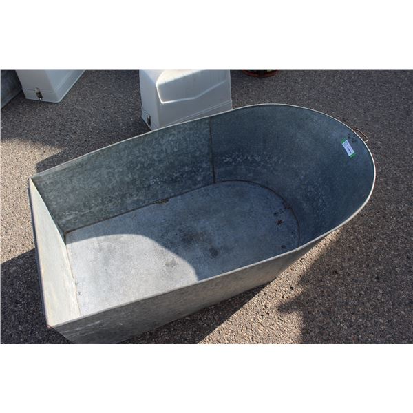 ** Vintage Galvanized Bath Tub - 4' Long