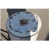 Image 2 : ** White Metal Flour Bin