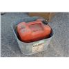 Image 1 : ** Galvanized Tub, Gas Can