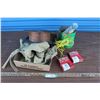 Image 1 : ** Sask CO-OP Apron, Assorted Rope, Roll of Wire, Misc.