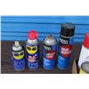 Image 2 : ** Mixed Lot of Fluids - WD-40, Engine Degreaser, Insulation Foam, Silicone