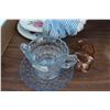 Image 3 : ** Assorted Glassware - Some Chips, Art Glass Dish, Misc.