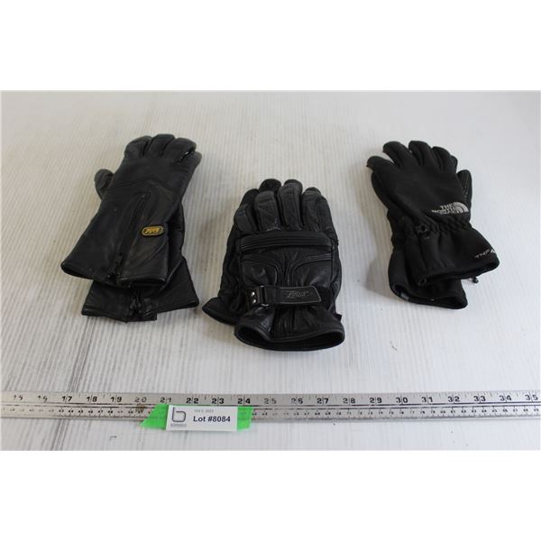 (3) Pairs of Gloves - The North Face, Power Trip, Bristol