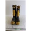 Image 1 : Steel-Toed Firefighter Boots - Size 8