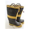 Image 3 : Steel-Toed Firefighter Boots - Size 8