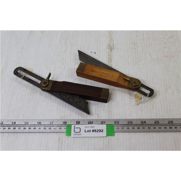 (2) Vintage Siding T Bevel Gauge