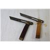 Image 4 : (2) Vintage Siding T Bevel Gauge