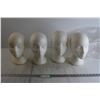 Image 1 : (2x Bid Price) (4) Styrofoam Wig Stands