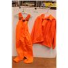 Image 1 : *Neon Orange Ski Pants and Sweater - Sizes XL and L