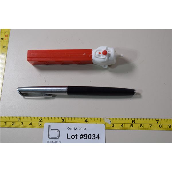 1960 Clown Pez (as is), Fountain Pen