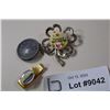 Image 1 : Queen Mary Tie Clip, Clock Pin, Waskesiu