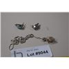Image 1 : Sterling and Opal (?) Earrings, Etc