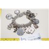 Image 1 : Sterling Silver Charm Bracelet