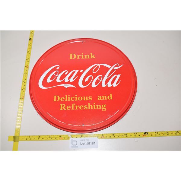 Modern Coca Cola Tin Sign