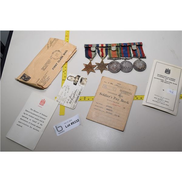 WWII Medal Bar & Paper