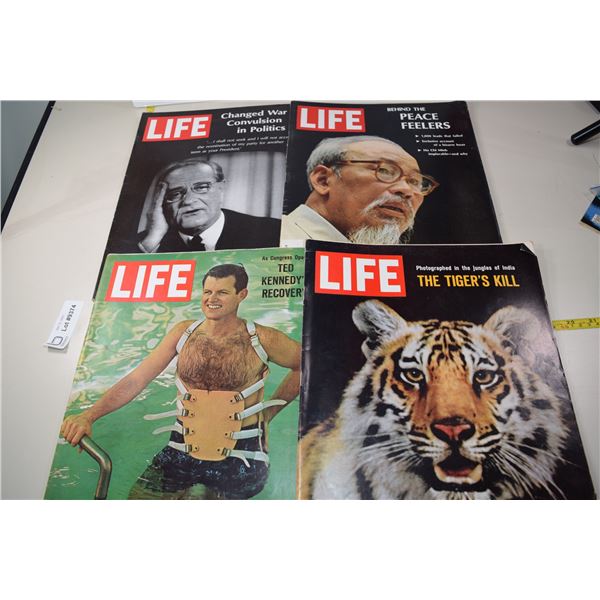 (4) Vintage Life Magazines