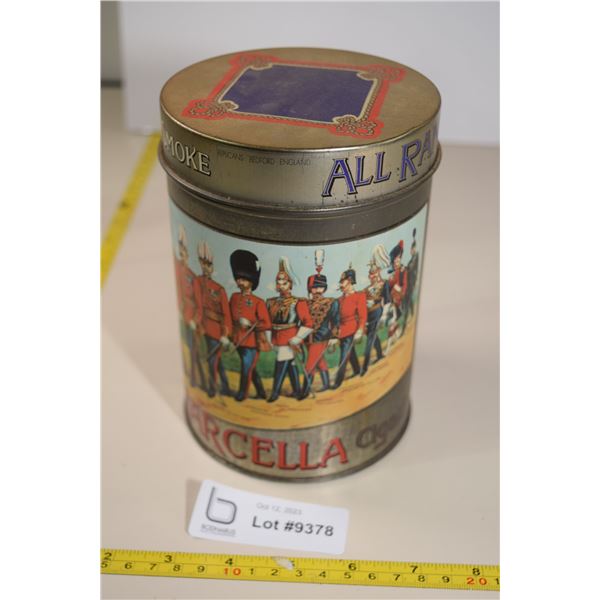 Vintage Military Theme Tobacco Tin