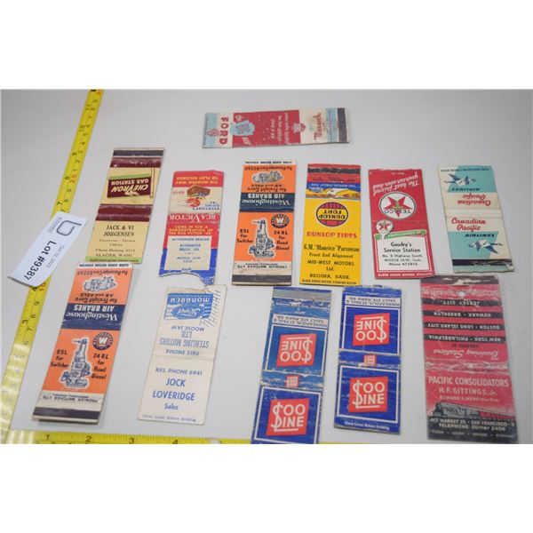 Matchbook Cover Lot