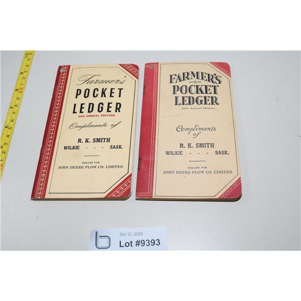 1946 & 1950 John Deere Pocket Ledgers