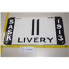 Image 1 : Porcelain Copy of 1913 Saskatchewan License Plate