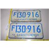 Image 1 : Matched Set of Sask 1976 License Plates