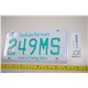 Image 1 : Undated Sask Motorcycle License Plate