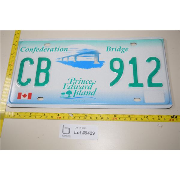 Undated PEI License Plate