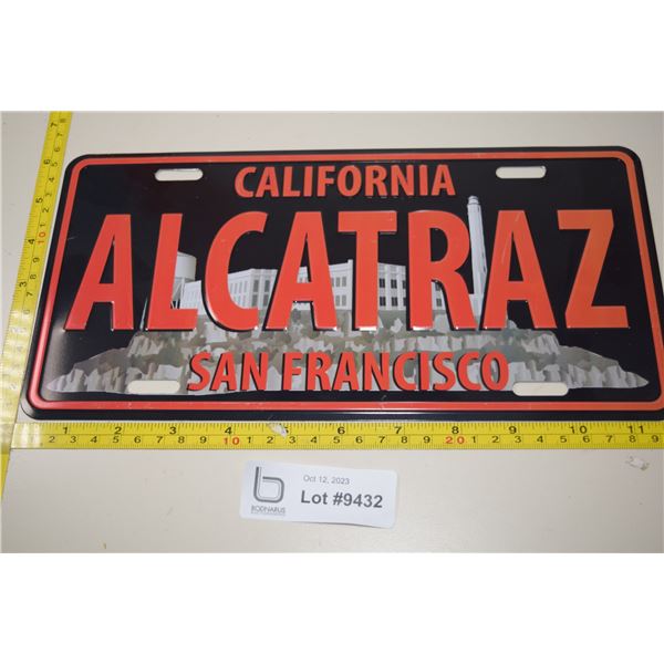 California Alcatraz License Plate