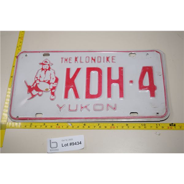 Yukon Territories License Plate