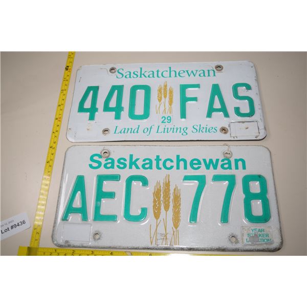 Saskatchewan License Plates