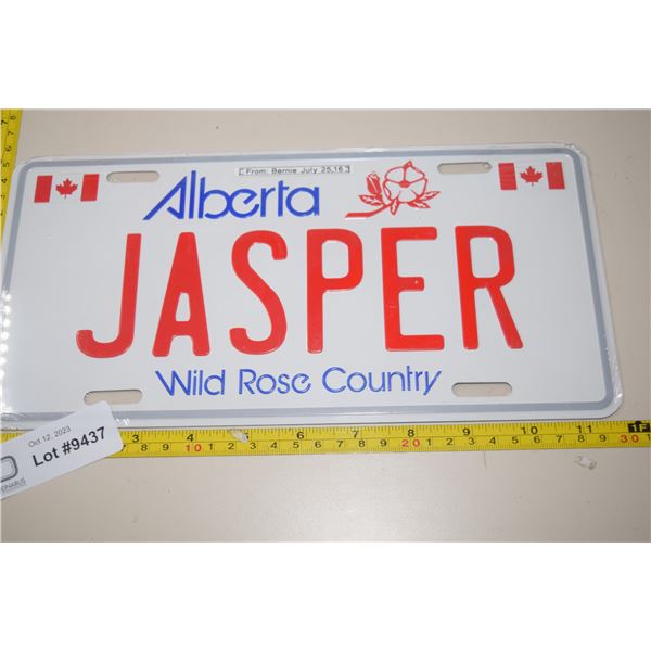 Jasper Alberta License Plates