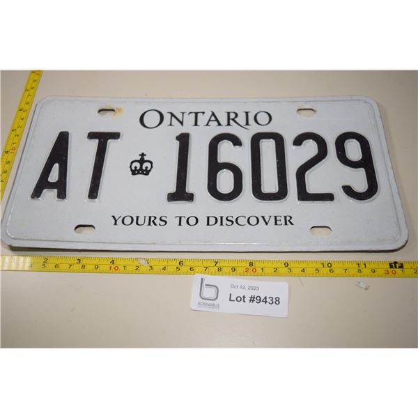 Ontario License Plates