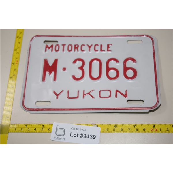 Yukon Territories Motorcycle License Plates