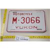 Image 1 : Yukon Territories Motorcycle License Plates