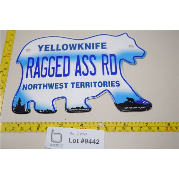 Yellowknife License Plate