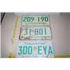 Image 1 : (3) Sask License Plates