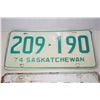Image 2 : (3) Sask License Plates