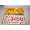 Image 2 : (4) Sask License Plates