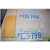 Image 1 : 1972 Matched Set Sask License Plates