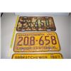 Image 2 : (4) Sask License Plates