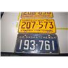 Image 3 : (4) Sask License Plates