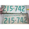 Image 3 : (7) Sask License Plates Incl. Set