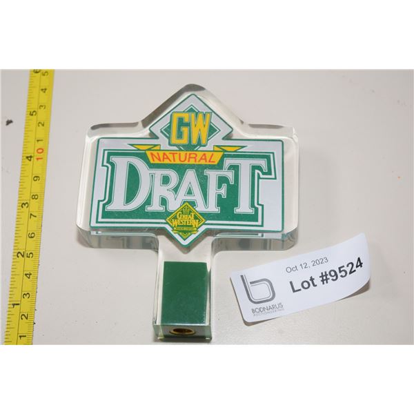 Great Western Draft Beer Tap