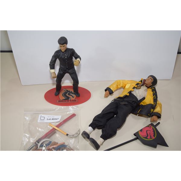 (2) Bruce Lee Toy Figures